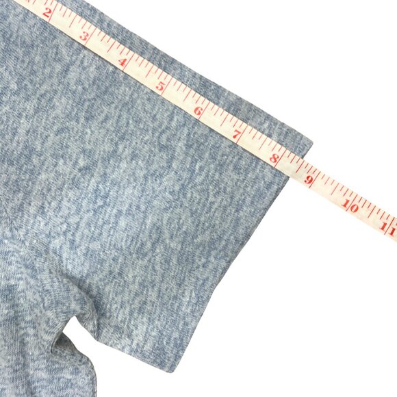 Old Navy Men's Soft Knit Sweater Tee Size S Heather Blue Gray Cozy Crewneck - Picture 9 of 10